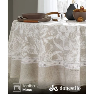 Toalha de Mesa Redonda Dohler 6 a 8 lugares Renova Alana 1,80 m