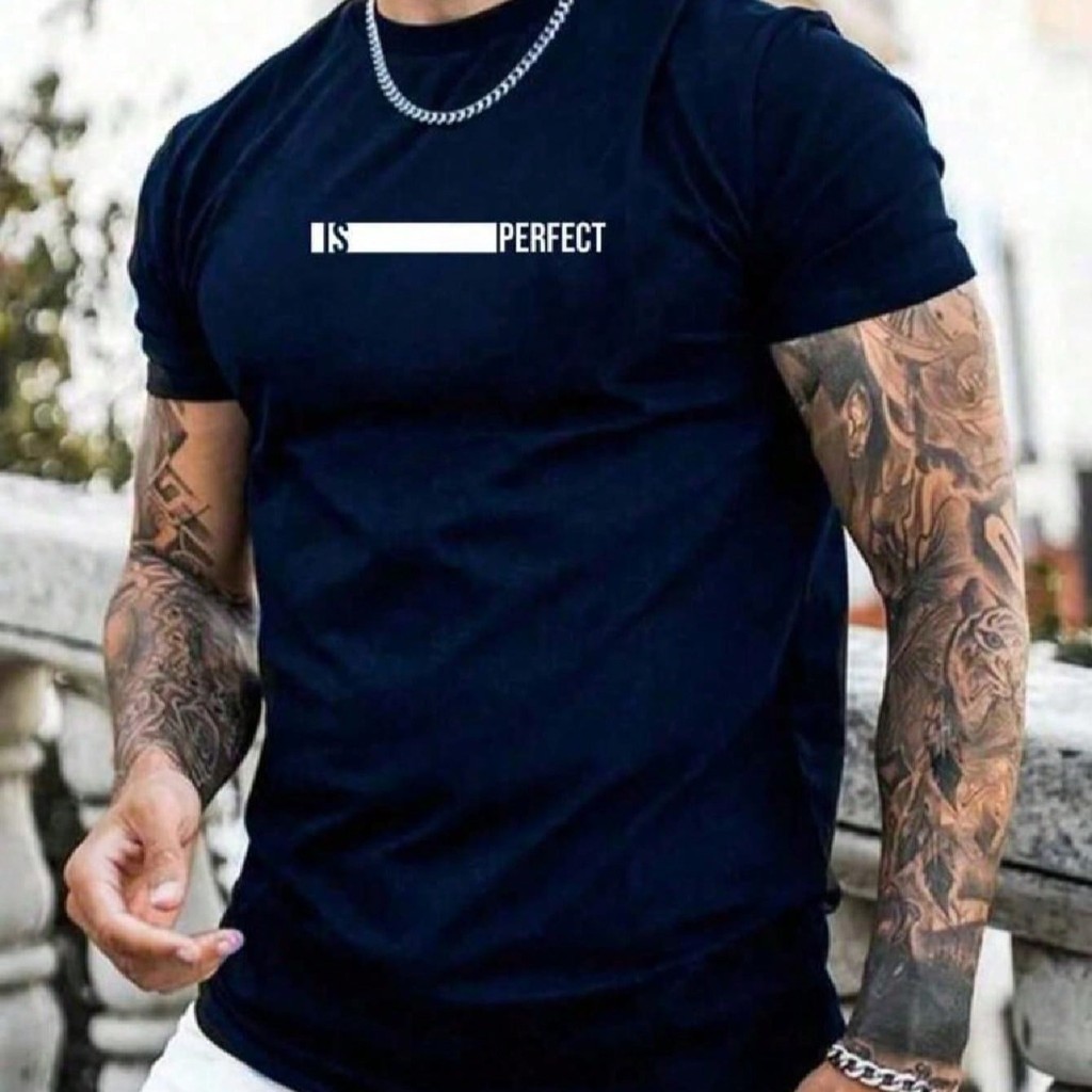 Camiseta Masculina Is Perfect Camisa 100% Algodão