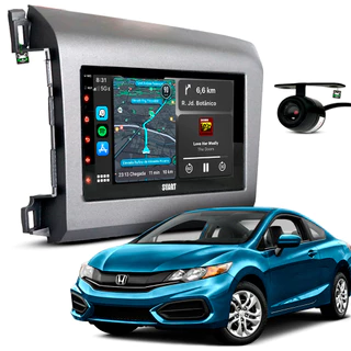Kit Multimidia Android 7 Pol Civic 2012 2013 2014 2015 2016