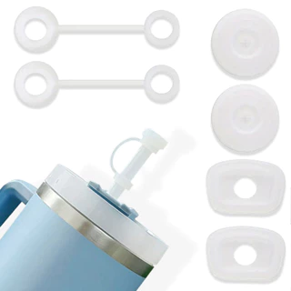 3/6 Pcs Stanley Cup Silicone Spill-Proof Stopper Set, Tampa Quadrada e Redonda, Adequada para 30/40 Ounces