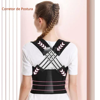 Corretor Postural Magnético Unissex Dor ajusta Postura