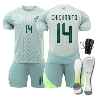 Copa América 2024 México Away Jersey No. 14 Uniforme de Treinamento Uniforme de Treinamento 22 Lossano Equipe Uniforme de Futebol Personalizado