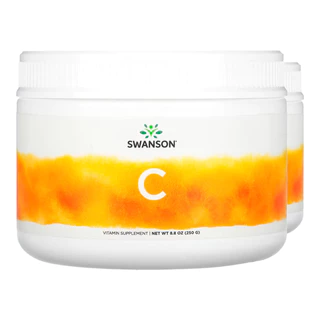 Kit 2x Vitamina C-1000 e Rosa Mosqueta Swanson 250 g Importado/Made in Usa
