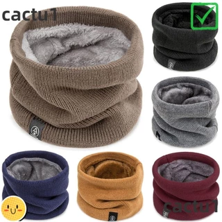 CACTU Cachecóis De Pescoço , Forro Espessado Aquecedor De Malha Macia , Pele De Lã De Moda Mantenha O Inverno Do Cachecol Esportivo Quente