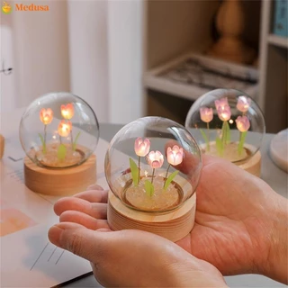 MEDUSA Tulip Night Light Pequena Decoração De Sala De Namorada Feita A Mão