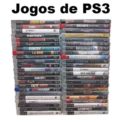 Jogos para PS3 - Original - Mídia Física - PPP