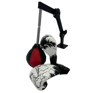 Saco de Boxe Suporte em Parede Punching Ball Par de Luvas