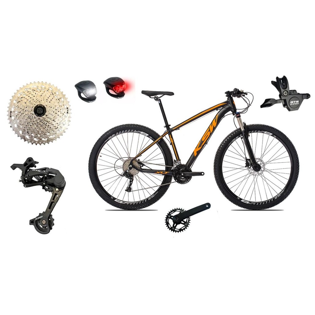 Bicicleta Aro 29 Ksw 1 x 12v Trava K7 11/50 Freio Hidráulico
