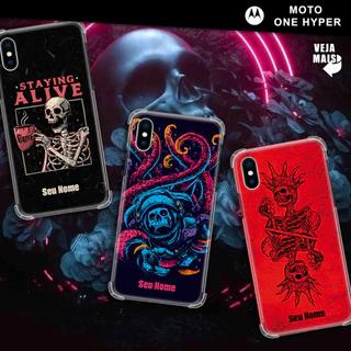 Capa Capinha - Motorola Moto One Hyper - Caveiras Personalizadas
