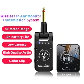 Sistema De Monitor Intra-Auricular Sem Fio 2.4G IEM De Palco Com Receptor Transmissor Para Performance Em Estúdio/Banda