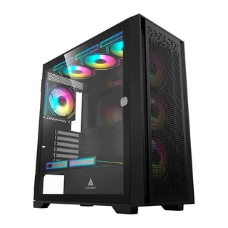 Gabinete Gamer ACegeek Flipped-M, Mid-Tower, Lateral de Vidro, Preto, AG-FLIPPED-M-BK em Oferta na Shopee