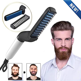Chapinha Modeladora Elétrica Portátil Para Cabelo e Barba Masculina Com Pente de Cerâmica - WL em Oferta na Shopee