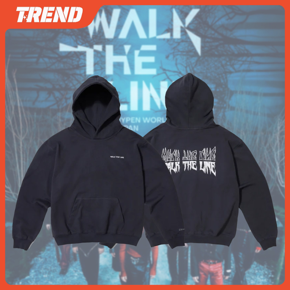 KPOP Enhypen'walk THE LINE World Tour Merch Hoodie Masculino