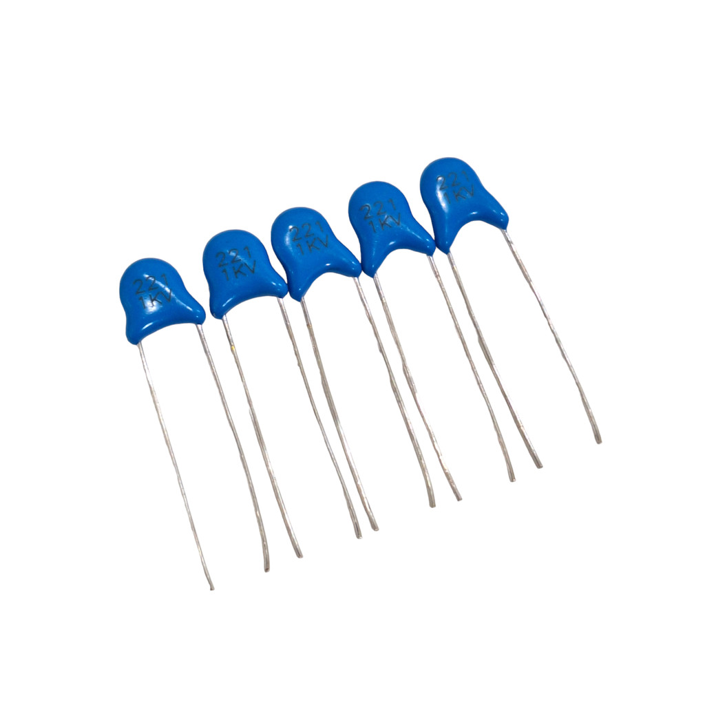 05 Capacitor Cerâmico Disco 0,22Nf 220Pf 221 1KV | Shopee Brasil