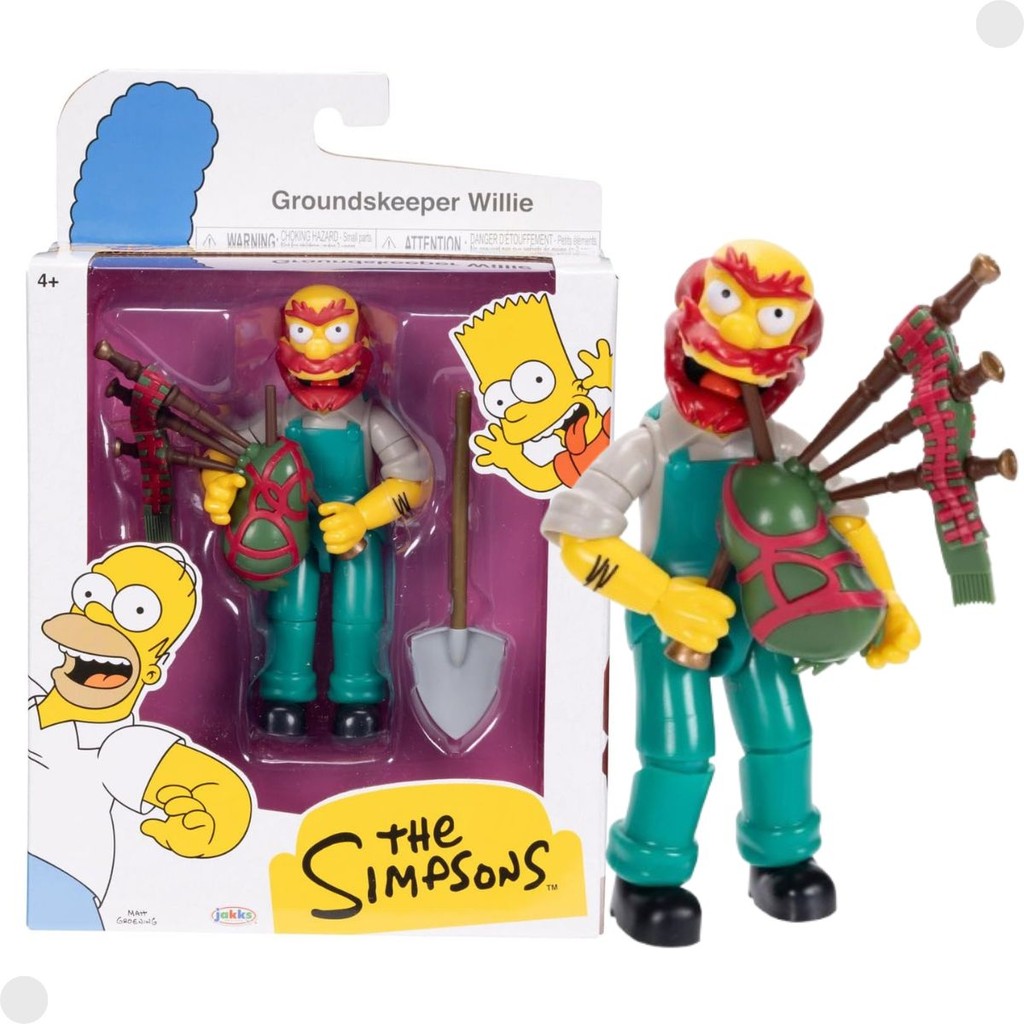 Boneco Groundskeeper Willie The Simpsons Articulado 004043