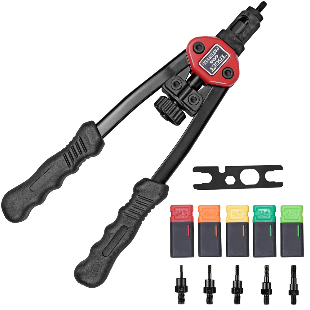 Rebitador Manual Alavanca Para Rebites Com Rosca De M3 Até M10 | Shopee ...