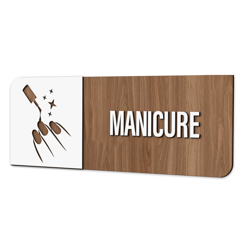 Placa Sinalização Indicativa Manicure