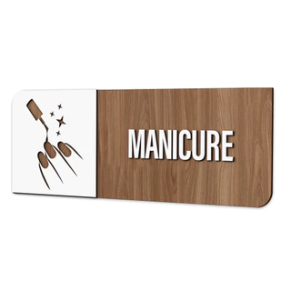 Placa Sinalização Indicativa Manicure
