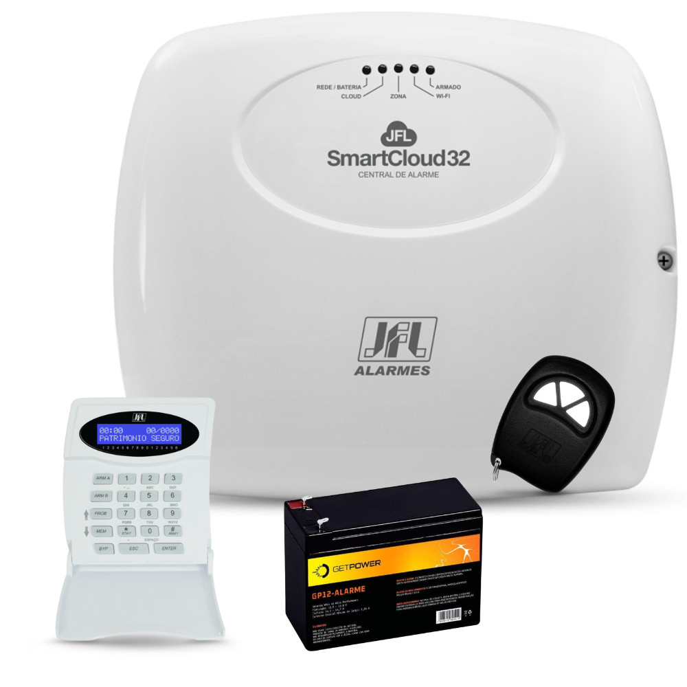 Kit Central Alarme Smartcloud 32 Zonas 34374 Jfl | Shopee Brasil