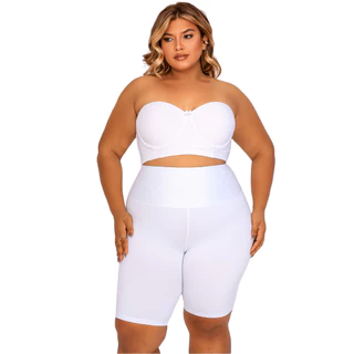 BERMUDA Segunda Pele Plus Size de Verdade Tamanho M ao G2