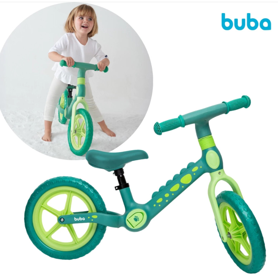 Bicicleta De Equilíbrio Verde Dino 17868 - Buba | Shopee Brasil