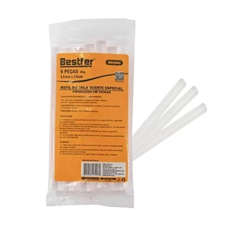 Kit Com 6 Refil Cola Quente 15cmx11mm Bestfer