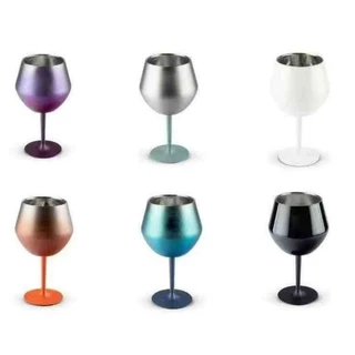 Taça Copo Térmico De Aço Inoxidável 2 Em 1 Para Gin Vinho Drink Bebidas 14oz