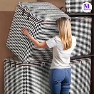 Caixa de Armazenamento Resistente para Edredons, Mantas e Têxteis – KIT 100L/140L/180L em Oferta na Shopee