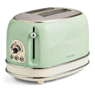 Torradeira Elétrica Ariete Vintage com 6 Níveis de Tostagem Verde - 155 em Oferta na Shopee