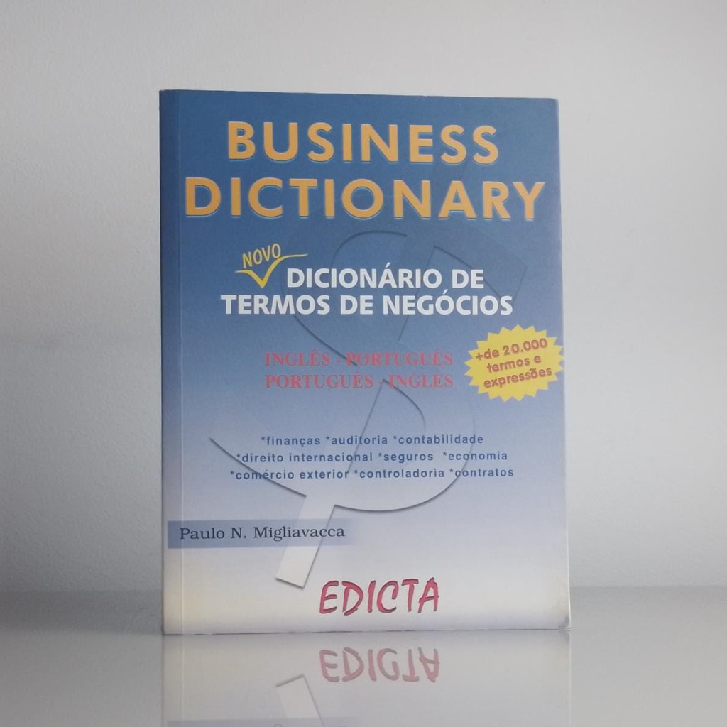 Business Dictionary / Novo Dicionario De Termos De Negocios : Ingles ...