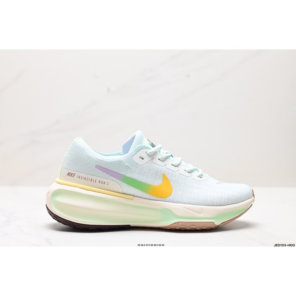 Nike ZoomX Invincible Run Flyknit 3 SE < Ashen State Metallic < Unbeaten Série 3a Geração Flyknit Leve Flyknit Casual Sports Jogging Shoes
