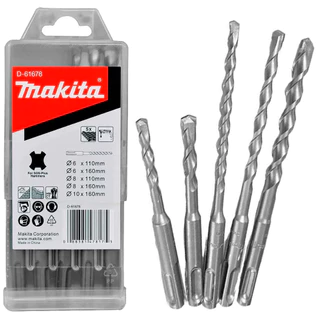 Jogo de Brocas Concreto 5 peças MAKITA D-61678 Encaixe SDS-Plus para Martelete