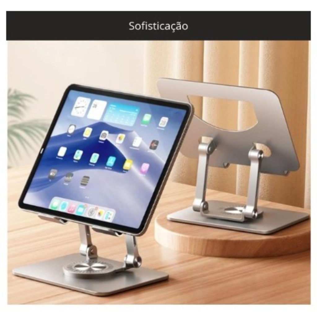 Suporte Mesa Tablet Celular Aço Carbono Dobrável | Shopee Brasil