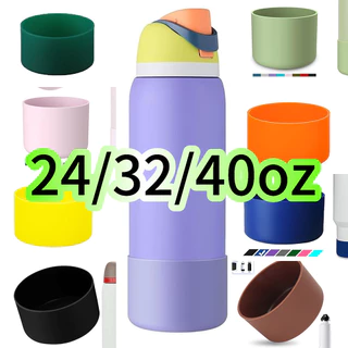 Bota owala 24 Onças 32 40 De Garrafa De Água De Silicone Antiderrapante Manga Protetora Amortecedor Inferior Para FreeSi