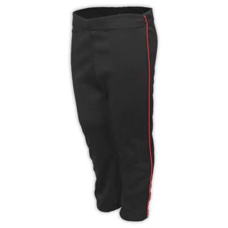 Calça Helanca Infantil Preto Friso Listra Vermelho