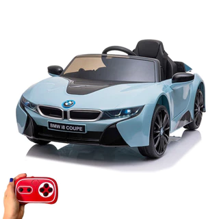 Mini Carrinho Elétrico Infantil BMW I8 Azul Controle Suporta 30kg 12V 5km/h Luzes/Som - Importway em Oferta na Shopee