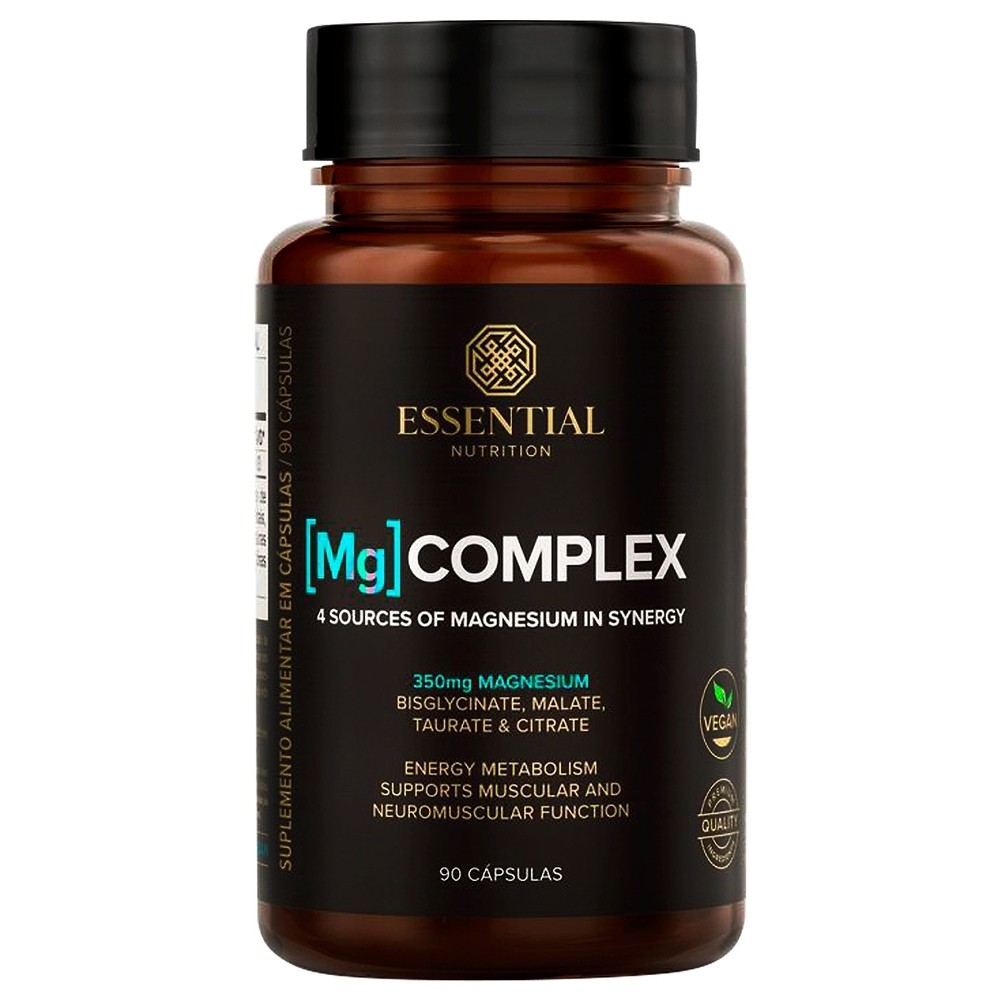 Magnésio Mg Complex Essential Nutrition 90 Cápsulas | Shopee Brasil