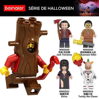 Halloween crianças montadas blocos de construção minifigura brinquedos