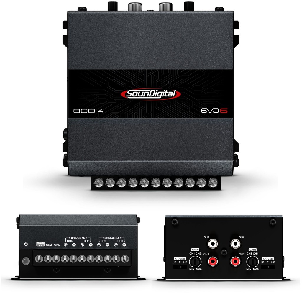 Módulo Amplificador Soundigital SD 800 800.4 EVO6 800W Rms 4 Ohms