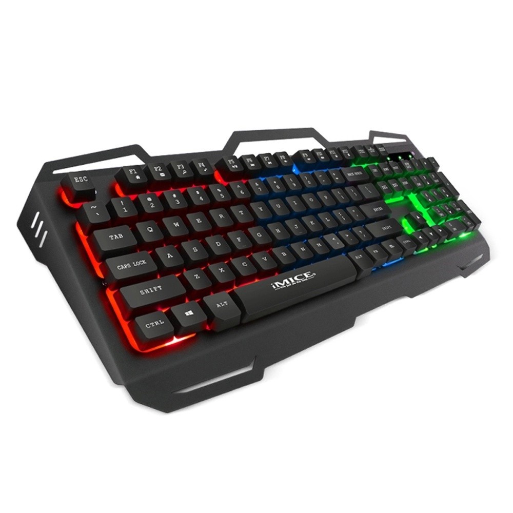 Teclado Ergonômico Gamer Retroiluminado Rgb Luz Led Imice Ak 400