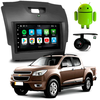 Kit Central Multimidia 7 Pol Android S10 2012 2013 2014 2015 2016 Grafite