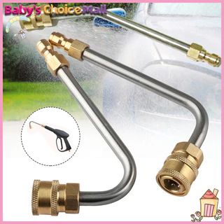 Envio Em 1 Dia ! Haste De Extensão De Bico De 17 Cm 1/4 De Conexão Rápida Lavadora De Alta Pressão 30 Drgee 90 Bocal De Spray Forma De U