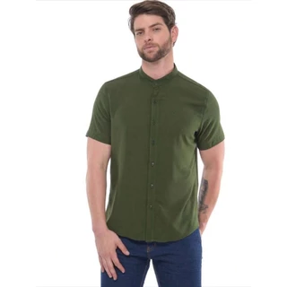 Camisa Gola Padre Masculina Manga Curta várias cores