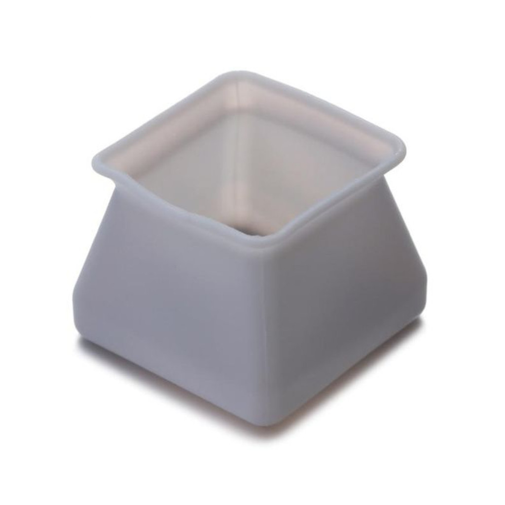 Kit 8 Protetor Pé De Cadeira Cinza Mesa Móveis Silicone Não Risca