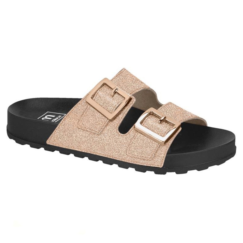 Chinelo Feminino Moleca Papete Birken Glitter 5436.401