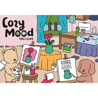 Cozy Mood | Rosa | Livro de Colorir em Oferta na Shopee