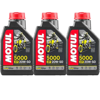 3 Oleo Motul 5000 20w50 Semissintético 4t