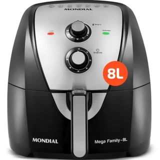 Fritadeira elétrica sem óleo Air Fryer 8L 1900W Mega Family AFN-80-BI Mondial