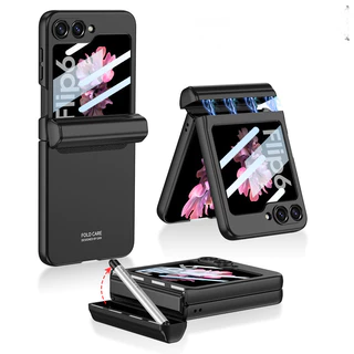 Matte Com Capa De Proteção Da Dobradiça Caneta Filme Para Telefone Samsung Galaxy Z Flip 6 5 4 3 Flip6 Flip5 Flip4 Prevenção De Quedas