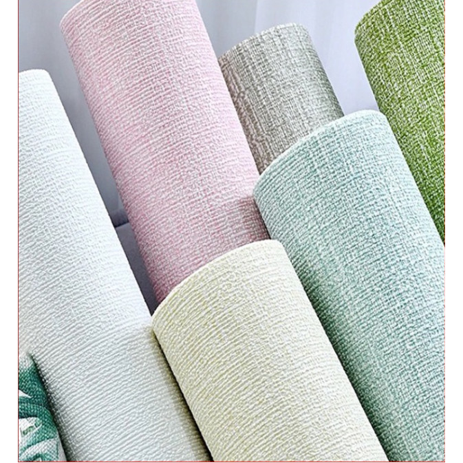 Papel de Parede Linho Espuma Rolo 10mx50cm Adesivo Grosso Autocolante Decoração Revestimento
